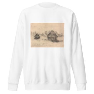 Stacks of Wheat by Claude Monet Sweatshirt