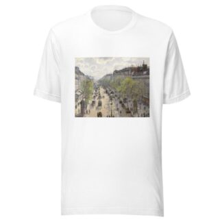 Boulevard Montmartre, Spring by Camille Pissarro T-Shirt
