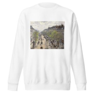 Boulevard Montmartre, Spring by Camille Pissarro Sweatshirt