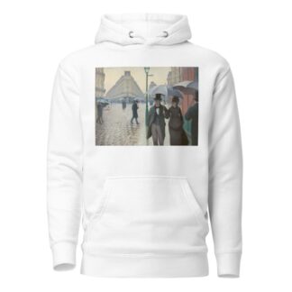 Paris Street; Rainy Day by Gustave Caillebotte Hoodie