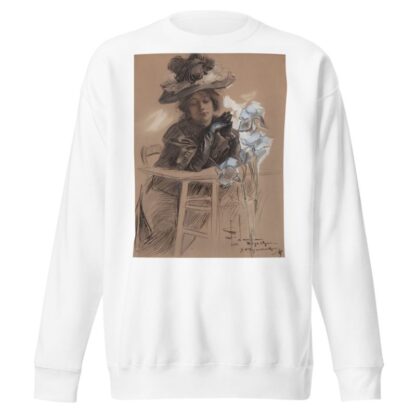 Seated Lady with Elegant Hat by Joseph Christian Leyendecker Sweatshirt