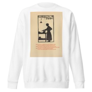 Die Schriftgiesserei im Schattenbild Pl.17 by Rudolf Koch Sweatshirt