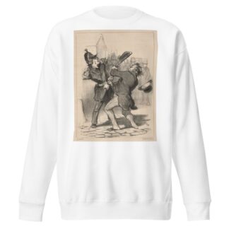 Friends of the Peace – Result of Speech of Coquerel by Honoré Daumier Sweatshirt