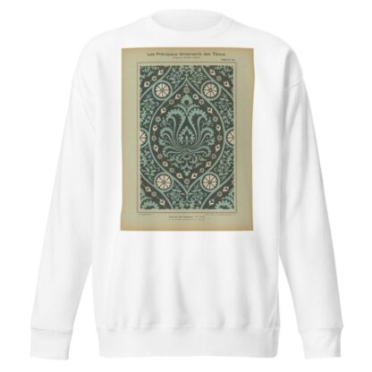 Les principaux ornaments des tissus jusqu’au XIXme siècle Pl.38 by Friedrich Fischbach Sweatshirt