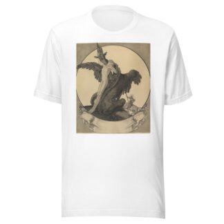 Study for a Bookplate with St. George Rescuing a Maiden from a Dragon by Franz von Bayros T-Shirt