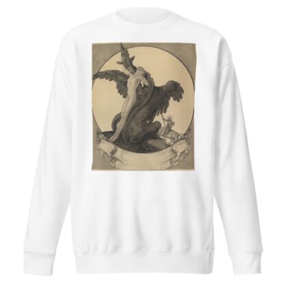 Study for a Bookplate with St. George Rescuing a Maiden from a Dragon by Franz von Bayros Sweatshirt
