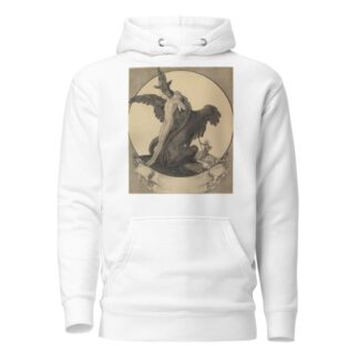 Study for a Bookplate with St. George Rescuing a Maiden from a Dragon by Franz von Bayros Hoodie