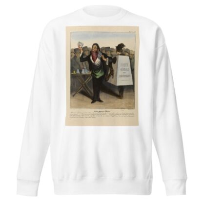Robert Macaire libraire by Honoré Daumier Sweatshirt