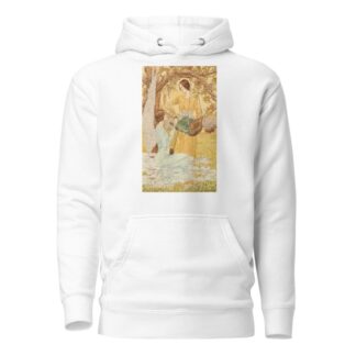 Two women with a cradle, one of them winged by Carlos Schwabe Hoodie