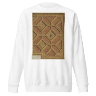 Design for Coffered Ceiling, Mme Païva’s Chateau at Neudeck by Jules-Edmond-Charles Lachaise Sweatshirt