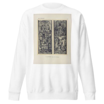 1, L’Agneau pascal ; 2, L’Eucharistie, cartons de vitraux exécutés à Domèvre-sur-Vezouse by Jacques Gruber Sweatshirt