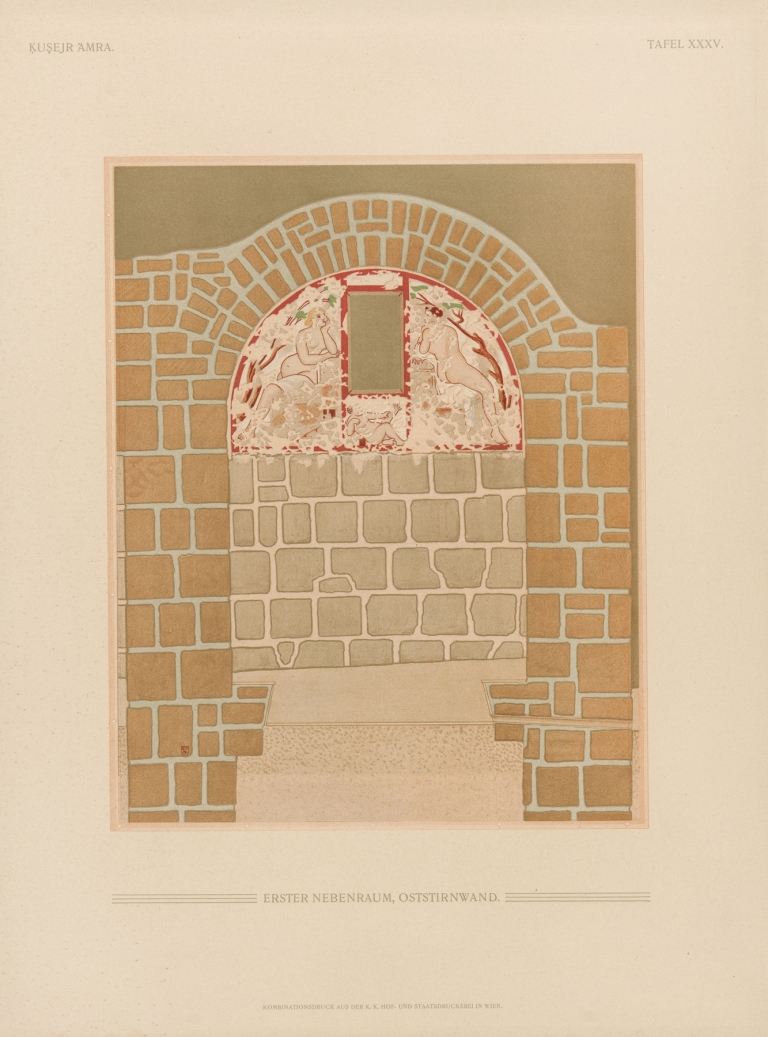 Ḳuṣejr ʻAmra; mit einer Karte von Arabia Petraea Pl.35 by Kaiserliche Akademie der Wissenschaften