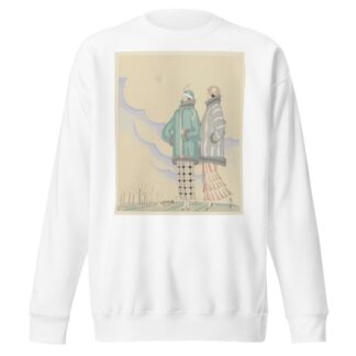 La promenade extra-muros ; Jaquettes en fourrure, de Max – A. Leroy by Charles Martin Sweatshirt