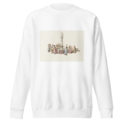 Fontaine sur la place du grand grénie à Berne by Franz Niklaus König Sweatshirt