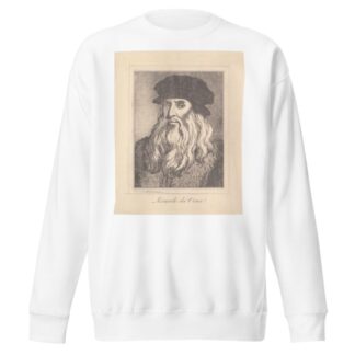 Characaturas by Leonardo da Vinci Pl.02 by Wenceslaus Hollar Sweatshirt
