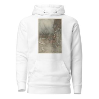 ‘The rain always made a point of setting in just as he had some outdoor work to do’ by Arthur Rackham Hoodie