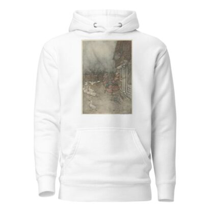 ‘The rain always made a point of setting in just as he had some outdoor work to do’ by Arthur Rackham Hoodie