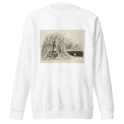 The plum tree. Who gets here first by William Henry Walker Sweatshirt