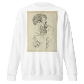 Three studies of men’s heads by Peter Paul Rubens Sweatshirt