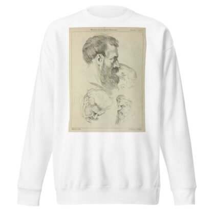 Three studies of men’s heads by Peter Paul Rubens Sweatshirt