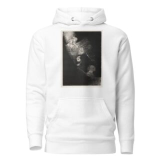 First a Pool of Water, Then a Prostitute, the Corner of a Temple, a Soldier’s Face, a Chariot with Two White, Rearing Horses by Odilon Redon Hoodie
