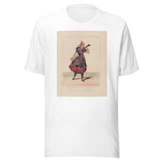North American Indian huntress, Madame Celeste, Green bushes by Thomas Hailes Lacy T-Shirt
