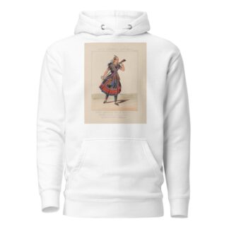 North American Indian huntress, Madame Celeste, Green bushes by Thomas Hailes Lacy Hoodie