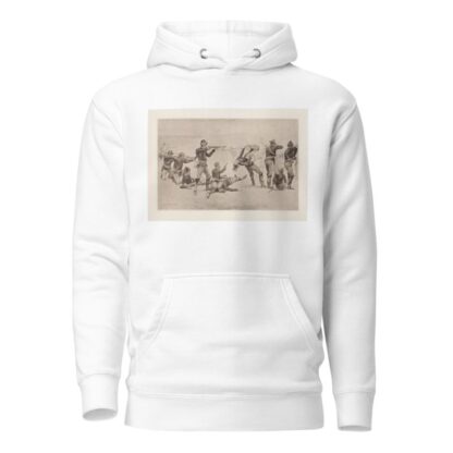 The opening of the fight at Wounded Knee by Frederic Remington Hoodie