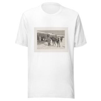 White man’s Big Sunday–Indian visitors on Thanksgiving Day by Frederic Remington T-Shirt