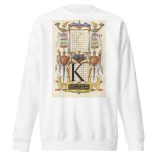 Guide for Constructing the Letter K by Joris Hoefnagel Sweatshirt