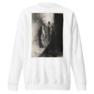 He Raises the Bronze Urn by Odilon Redon Sweatshirt