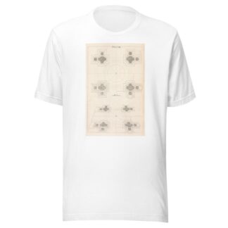 The plan of a square design. by Andrea Pozzo T-Shirt