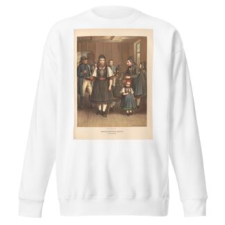 Deutsche Volkstrachten Pl.21 by Albert Kretschmer Sweatshirt