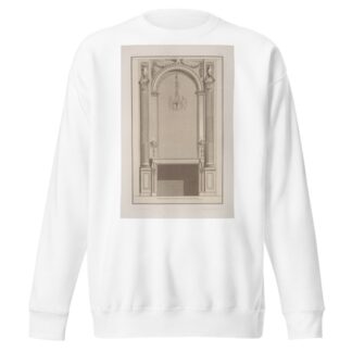Design for a mantelpiece and arched wall niche by André-Charles Boulle Sweatshirt