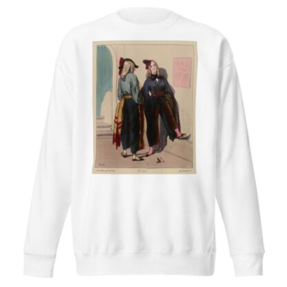 Ah Ça décidément Caroline est folle du petit anglais by Paul Gavarni Sweatshirt