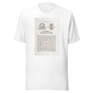 Détails du plafond de la salle des gardes-suisses, au palais de Fontainebleau. Emblêmes de dessins d’Henry IV; du même palais by Nicolas Xavier Willemin T-Shirt