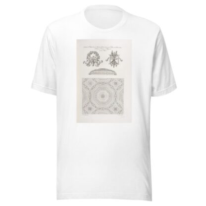Détails du plafond de la salle des gardes-suisses, au palais de Fontainebleau. Emblêmes de dessins d’Henry IV; du même palais by Nicolas Xavier Willemin T-Shirt
