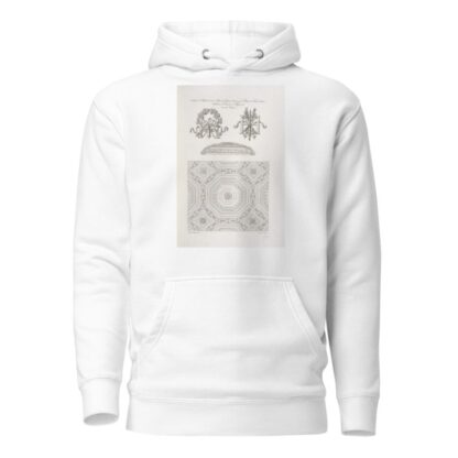 Détails du plafond de la salle des gardes-suisses, au palais de Fontainebleau. Emblêmes de dessins d’Henry IV; du même palais by Nicolas Xavier Willemin Hoodie