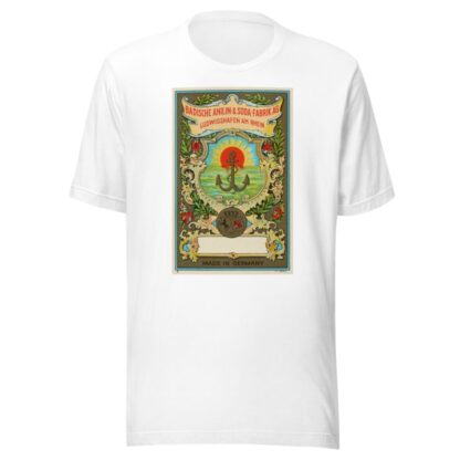 Badische Anilin & Soda-Fabrik dye label with anchor by Badische Anilin & Soda-Fabrik T-Shirt