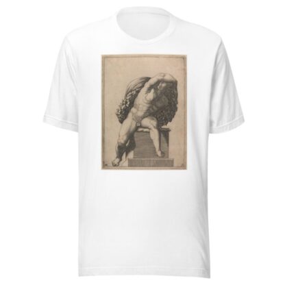 Male Nude from Panel of ‘The Sacrifice of Noah’. by Adamo Scultori T-Shirt