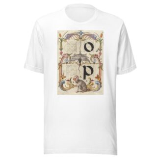 Guide for Constructing the Letters o and p by Joris Hoefnagel T-Shirt