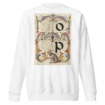 Guide for Constructing the Letters o and p by Joris Hoefnagel Sweatshirt