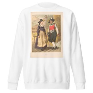 Deutsche Volkstrachten Pl.68 by Albert Kretschmer Sweatshirt