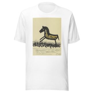 Ungesattelt ist ein Pferd … by John Elsas T-Shirt