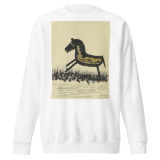 Ungesattelt ist ein Pferd … by John Elsas Sweatshirt