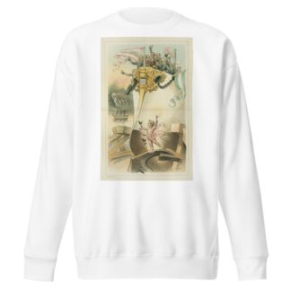 Launched at last! – good luck to her! by Charles Jay Taylor Sweatshirt