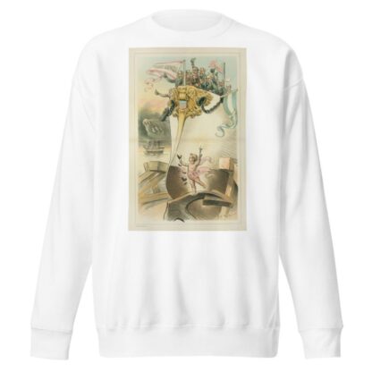 Launched at last! – good luck to her! by Charles Jay Taylor Sweatshirt