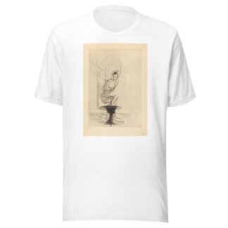 Parfois on trouve un vieux flacon qui se souvient, d’ou jaillit toute vive une ame qui revient by Odilon Redon T-Shirt