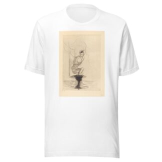 Parfois on trouve un vieux flacon qui se souvient, d’ou jaillit toute vive une ame qui revient by Odilon Redon T-Shirt