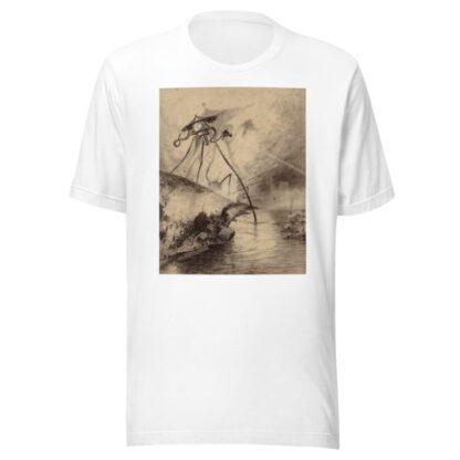 Martian Fighting Machine in the Thames Valley by Henrique Alvim Corrêa T-Shirt